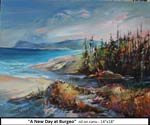 A New Day at Burgeo, Oil on Canvas